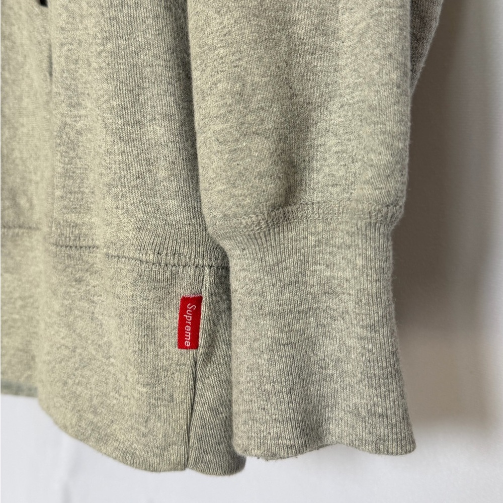 Supreme Small Box Logo Gray Hoodie Classic Pullover Sweatshirt - Picture 4 of 9